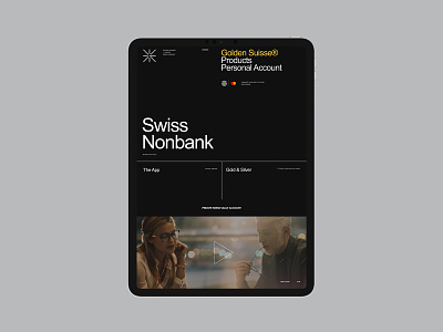 Golden Suisse branding desktop flat minimal promo typography ui ux web website