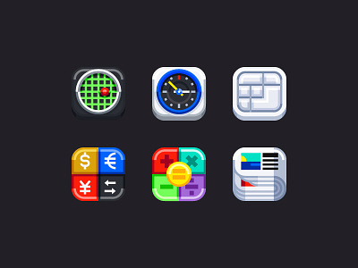 Devices #6 calculator clock computer currency icon keyboard newspaper radar user interface