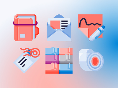 Stationery flat icon graphic design icon stationery user interface vector