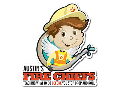 Austin's Fire Chiefs Logo branding design illustration logo