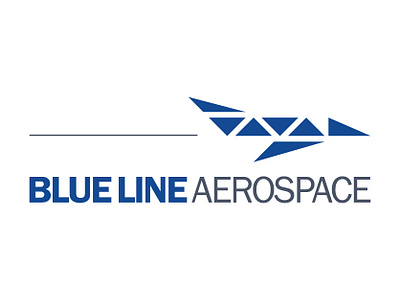 Blue Line Aerospace Logo branding design logo vector