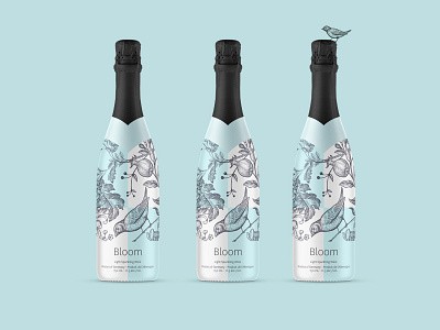 Bloom Sparkling Wine Package Design