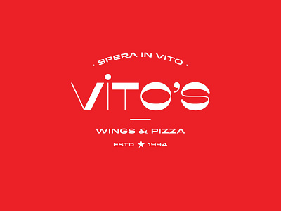 Vito's Wings & Pizza Branding