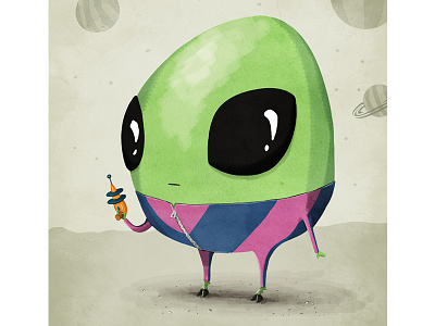 Alien alien character character design illustration space