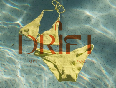 DRIFT: eco-friendly swimwear branding avl logo design branding design female owned busine graphic design illustration logo logo design motion graphics small business swimwear logo ui vector