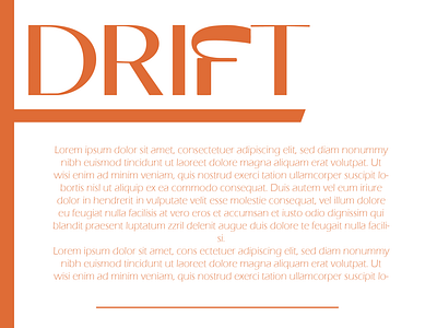 DRIFT: eco-friendly swimwear branding