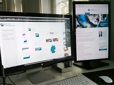 Web Redesign Deutsche Vertriebsberatung corporate desgin desk mobile responsive ui ux webdesign workplace