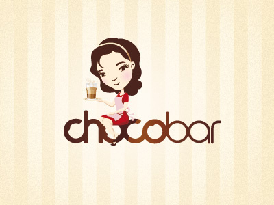 Chocobar character chocobar illustration logo typo