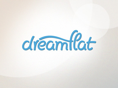 Dreamflat Logo dreamflat logo script typo