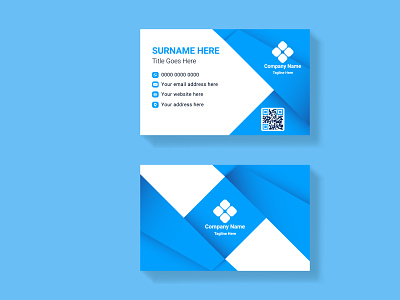 Creative and professional business card design template branding business card design illustration typography