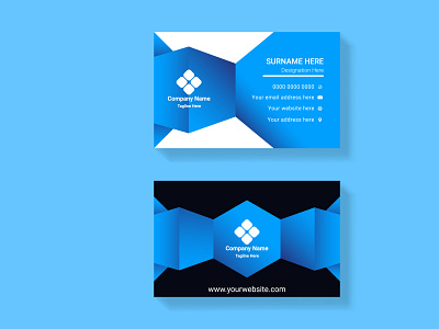 Elegant minimal professional modern Company business card design branding business card company business card design illustration typography