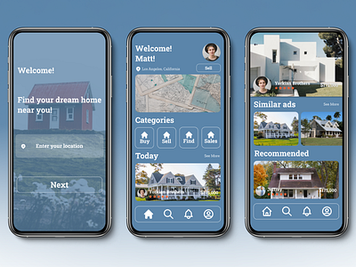 Real Estate - Mobile App UI Design
