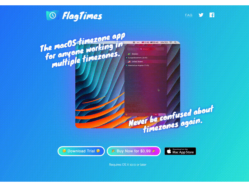 FlagTimes Homepage flag flagtimes homepage landing page times timezone www zone