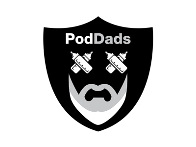 Poddads brand logo podcast