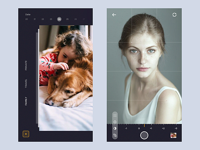 Photo App Shot app clean ios mobile photo ui