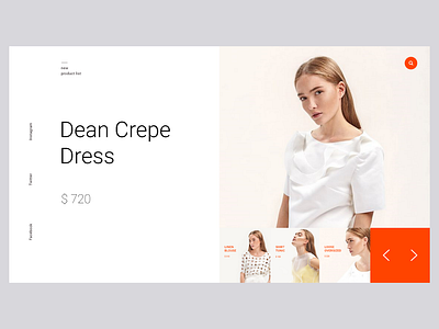 Mondrian fashion e commerce fashion mondrian ui ux web