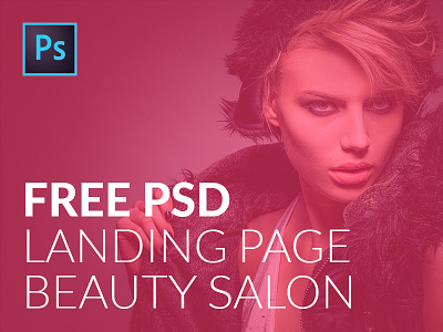 FREE PSD landing page template for Beauty Salons beauty beauty salon download free freebie landing landing page psd