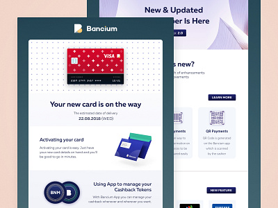 Bancium - new card email