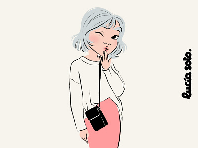 😘 closeup character illustration editorial illustration fashion illustration flat colour illustration illustration magazine illustration minimal illustration