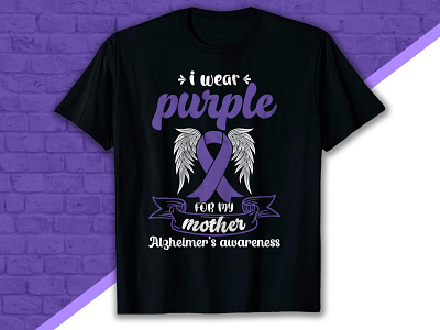 Alzheimer's awareness t-shirt design