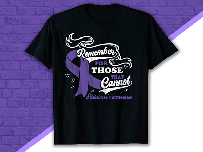 Alzheimer's awareness t-shirt design