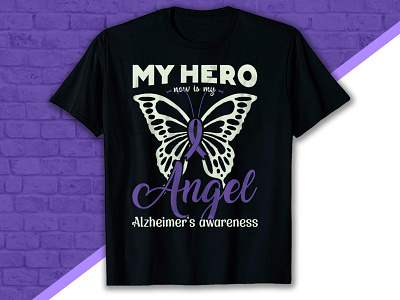 Alzheimer's awareness t-shirt design