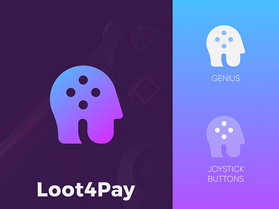 Loot4Pay - Logo Design Exploration (for sale) brand identity branding buttons buyers sellers deal for sale unused buy genius identity identity branding joystick l letter logo logo logo design logo designer logotype loot pay marketplace media tech digital smart design virtual items