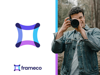 FrameCo - Logo Design Exploration (for sale) brand identity branding branding agency camera for sale unused buy frame identity design logo logo design logo designer logotype media tech digital overlays photo album photo animation photo app photo video smart logo smart logos transparency