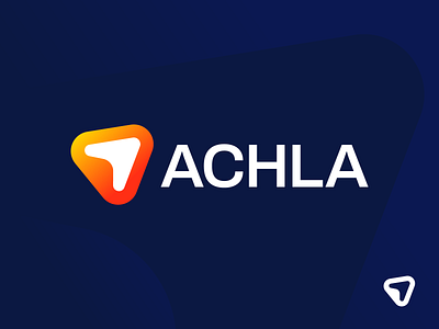 Achla - Logo Design Exploration (for sale) a letter arrow brand design brand identity branding corporate delivery app food delivery for sale unused buy grow identity identity design logo logo design logo designer logotype mark media tech digital smart logo symbol