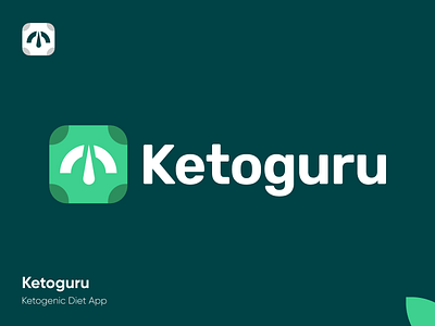 KetoGuru - Logo Design Concept brand identity branding branding agency corporate diet app green eco natural guru identity identity branding ketogenic leaf logo logo design logo designer logotype scales smart logo smart logos symbol weightloss