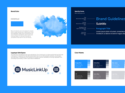 MusicLinkUp - Brand Guidelines brand and identity brand designer brand guide brand guide identity brand guideline brand guidelines brand guides brand identity branding branding agency corporate identity identity design logo logo design logo designer logotype symbol tech