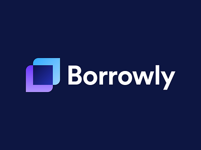 Borrowly - Approved Logo Design borrow money finance financial brand identity branding corporate gradient identity identity branding identity design logo logo design logo designer logotype mark market marketing media tech digital overlay layers p2p loans smart logo symbol