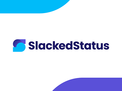 SlackedStatus - Logo Design Concept app icon branding clean corporate gradient logo icon identity logo logo design logo designer logotype media tech digital s letter s letter logo s letter mark slacked slack status smart logo status logo symbol trendy logo