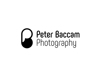 Photography Logo b black clean free letter monogram nice p photography white