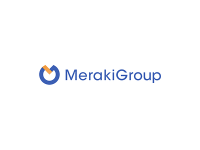 Meraki Logo blue branding clean corporate g group letter logo m