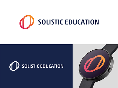 Solistic Education clean courses education educational logo