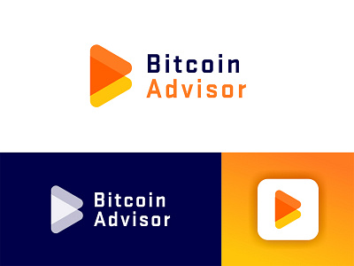 Bitcoin Advisor - Approved Logo Design app bank bitcoin branding clean corporate crypto cryptocurrency design finacial finance icon identity letter logo logo design logo designer logotype media tech digital trading