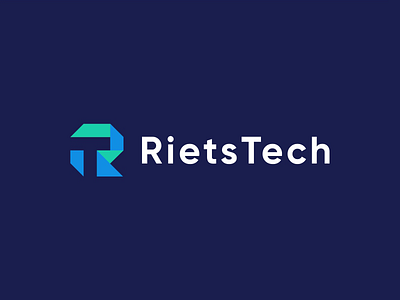 RietsTech Logo Design app branding consulting corporate development digital media icon identity layer layers letter letters logo logo design logo designer logotype mark monogram symbol tech