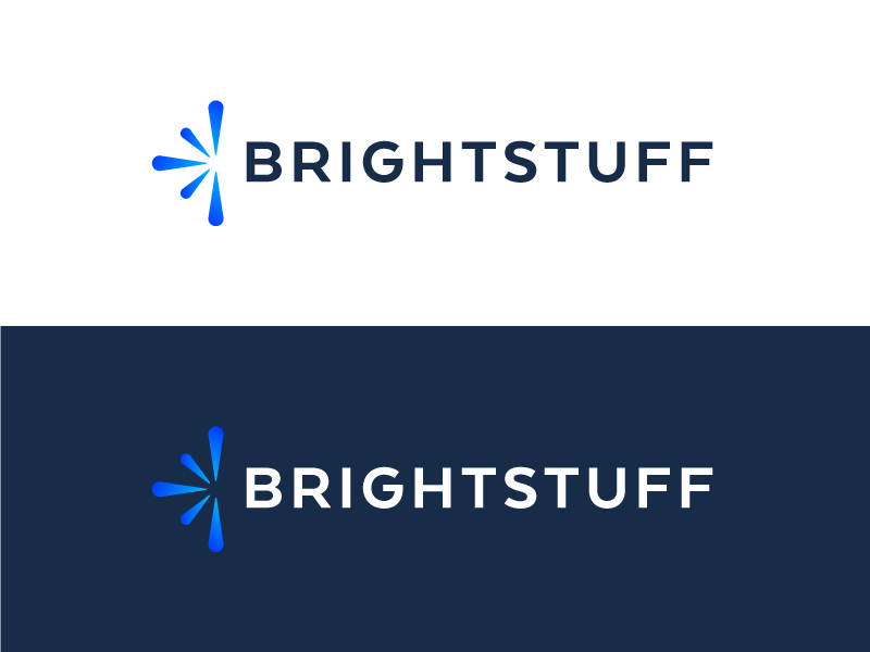 Brightstuff Logo Design tech gradient mark app corporate media digital tech logotype identity logo design logo designer things iot connect vector symbol layer design branding icon logo