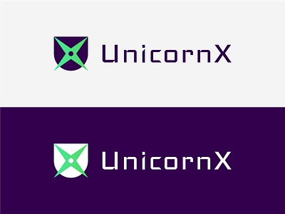 UnicornX Logo Design app branding corn corporate design digital media flat horn icon identity layers logo logo design logo designer logotype mark symbol tech unicorn vector