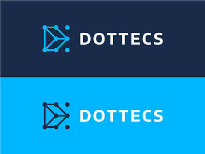 DOTTECS Logo Design branding clean corporate d design dot flat for sale unused buy icon identity letter logo logo design logo designer logotype mark symbol systems tech vector