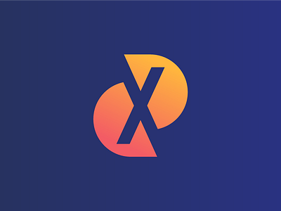 X Logo Design Variation blue branding clean design flat gradient icon identity letter logo logo design logo designer logotype mark symbol tech