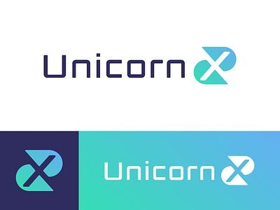 UnicornX Approved Logo Design app branding clean corporate design gradient icon identity layers letter logo logo design logo designer logotype mark monogram nice symbol tech vector