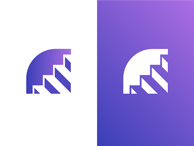 Stairs Logo Design Concept