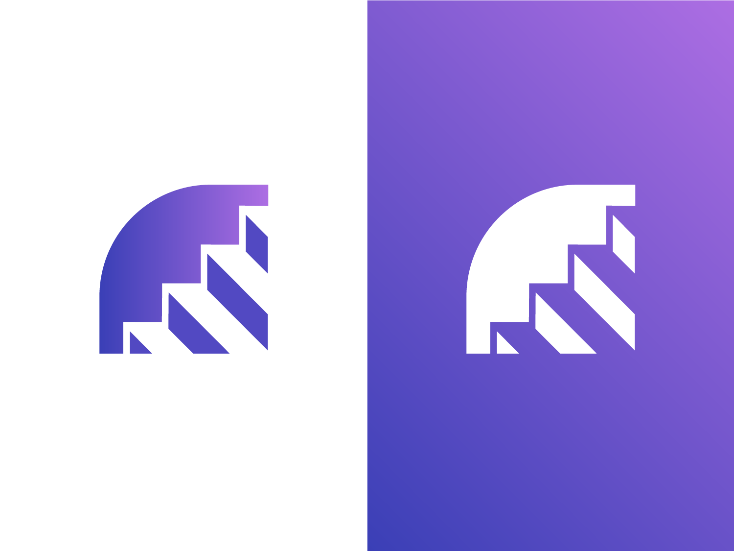 Stairs Logo Design Concept by Eugene MT on Dribbble
