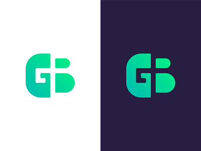 GB Logo Design Exploration app b letter branding clean corporate design for sale unused buy g letter icon identity letter letters logo logo design logo designer logotype monogram negative space symbol tech