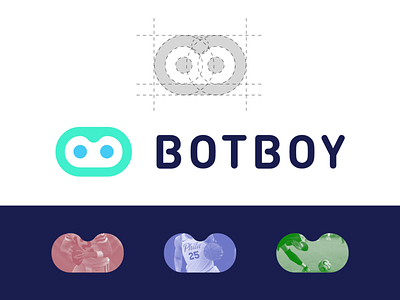 BotBoy Logo Design Variations app blue branding clean corporate design flat icon identity letter logo logo design logo designer logotype nice sport sport app symbol tech vector