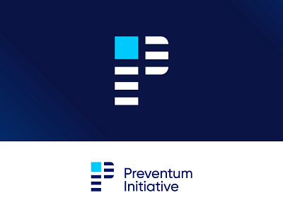 Preventum Initiative - Logo Design Exploration branding clean corporate design for sale unused buy gradient i logo letter identity letter letters logo logo design logo designer logotype mark monogram logo nice p logo letter symbol tech