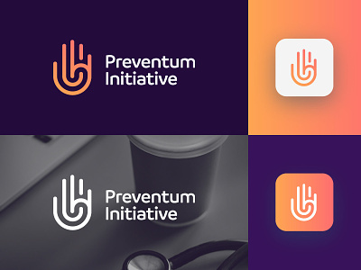 Preventum Initiative - Logo Design Concept branding challenges campaigns clean corporate design gradient hand hand concept icon identity logo logo design logo designer logotype mark nice symbol tech