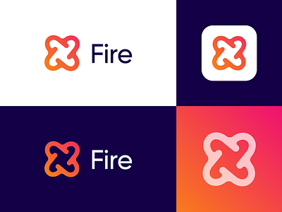 Fire - Logo Design Exploration app branding dating app digital media app for sale unused buy gender meet meeting fire heart togheter icon identity logo logo design logo designer logotype love hearts connect love letter mark platform man woman social socialize symbol tech